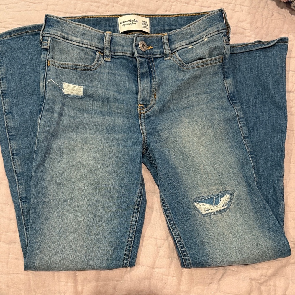 Abercrombie Kids Light Blue Distressed Jeans